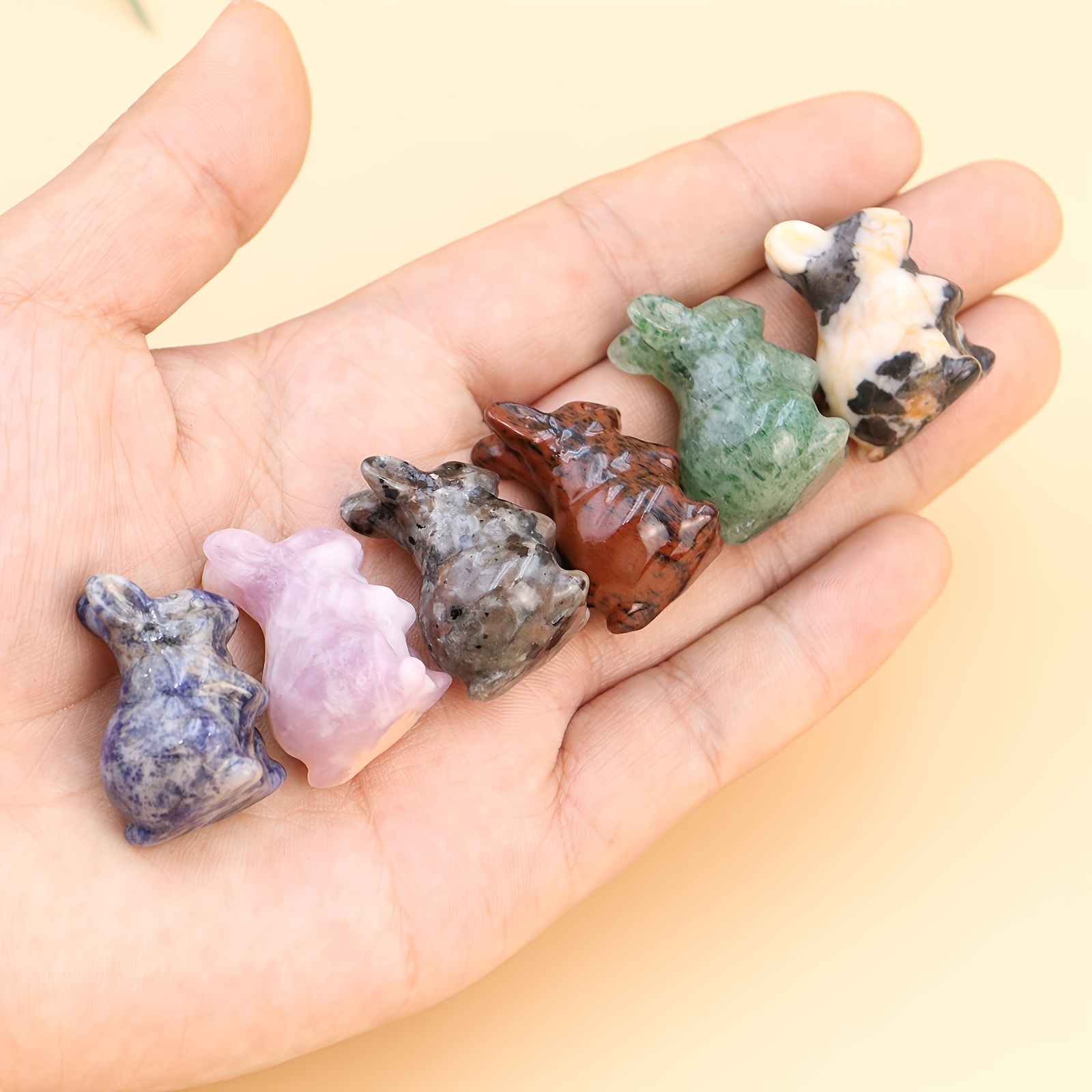 Crystal Rabbit Quartz Gemstones For Decor Craft Collection